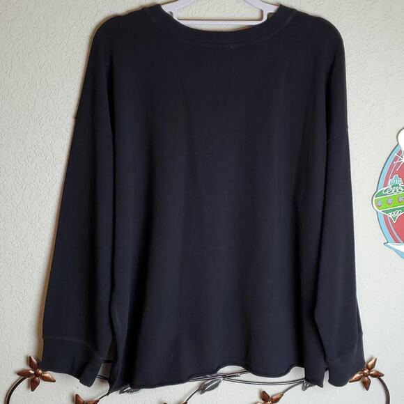Calvin Klein Long-Sleeve French Terry Top Size XL NWT - Picture 3 of 6